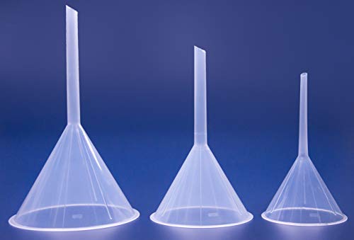 Funnel, 100mm dia., Manufactured from clear, virgin polypropylene. are autoclavable at 121°C and 1.1