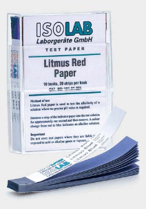 Litmus papers, Blue, pk/20 leaves, Johnson England