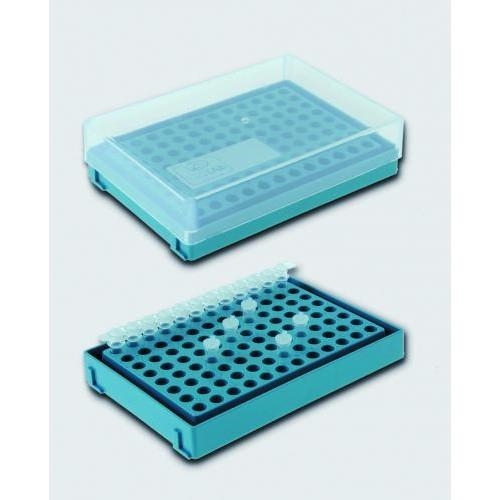 PCR  Rack  made of high density PP which is fully autoclavable. For 0.2ml tubes, with alphanurmaric
