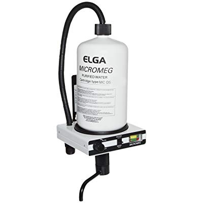 Elga M/M/DS/A Micromeg Wall Mounted Deionizer System With 2 Disposable Cartridges,Gt;1 Megohm-Cm Resistivity, 90 LPH