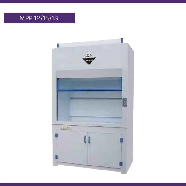 METHOD® Acid Digestion Polypropylene Fume Hood, 5ft/1.5m Vertical Sash - PC Liner