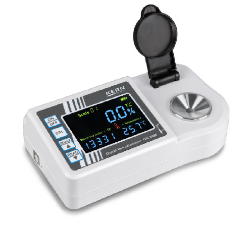Digital refractometer ORL-B Refractive index 1,3330 nD - 1,5290 nD, Brix 0 % - 94 %, Kern Germany