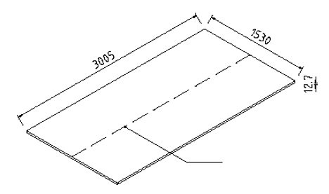 Working Top: Phenolic resin board, Dimension 
760 x 3005 mm