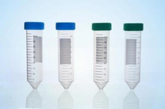 Centrifugation tube  50ml  conical , black graduation, blue cap pk of 50
