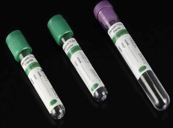 Sodium Heparin blood collection tubes 13x75 mm with green cap volume 5 ml pk of 100