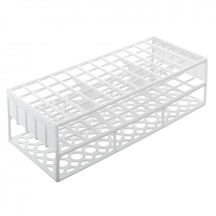 Test Tube Racks White, For tubes up to 18mm diameter 40 holes, Autoclavable
