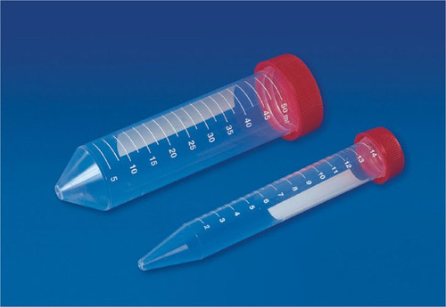 Centrifuge tube, 15ml, conical PP with screw caps, nonsterile, PolyLab