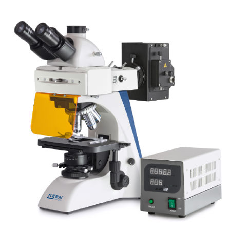 Fluorescent - trinocular transmitted light microscope OBN-14