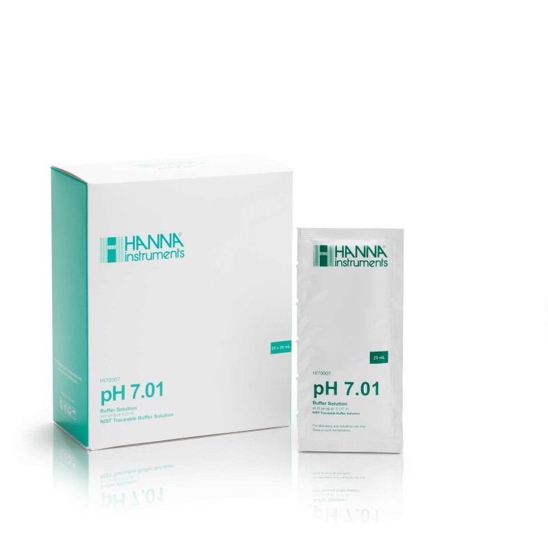 Buffer 7.01 PH VALUE 25C, 25 X 20 ML SACHETS