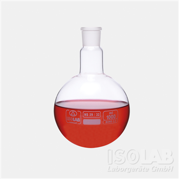 Flask -  Round Bottom - 250 mL, NS 24/29, Isolab Germany.