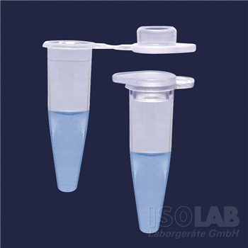 tubes - microcentrifuge - with safe-lock cap - P.P - 1,5 ml - neutral - DNA & RNA free. 500/pk Isolab, Germany