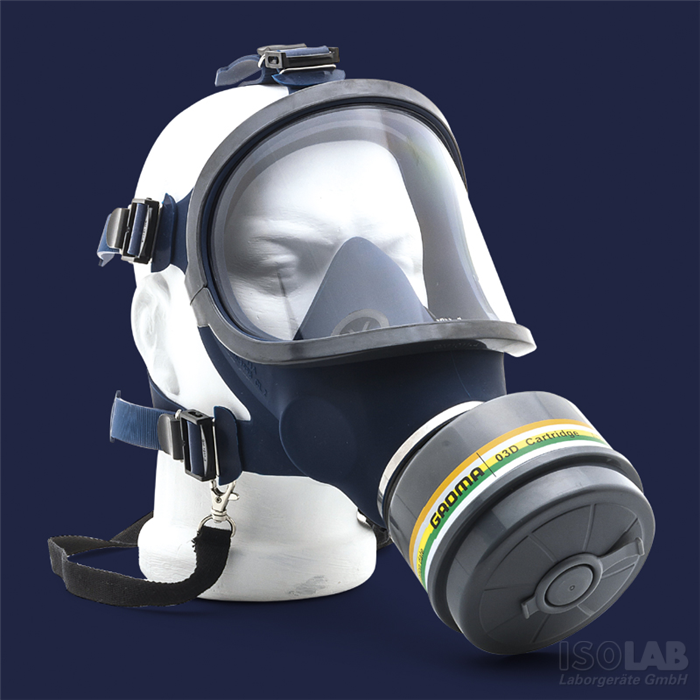 Mask - full face with filter cartridge. Isolab, Germany