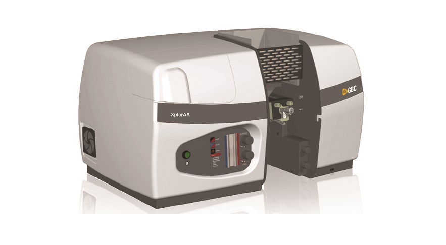 GBC XplorAA Dual Double Beam atomic absorption spectrometer with flame emis