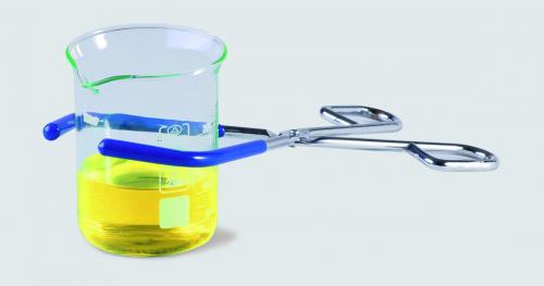 Beaker TONG, 300mm stainless steel with isolate jaws for beakers up to  1000ml Germany.